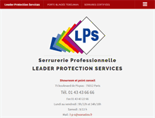 Tablet Screenshot of leader-protection-services.com